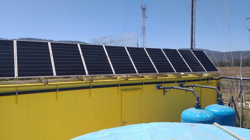 Planta fotovoltaica para estación de telecomunicaciones remota